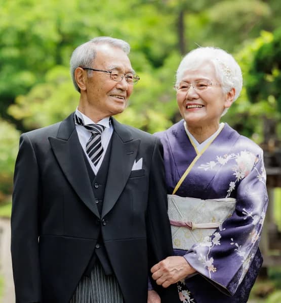 金婚式・銀婚式のお祝いを八芳園でする夫婦